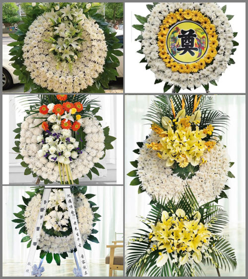 湖北襄阳市枣阳市平林镇新集村花圈速递